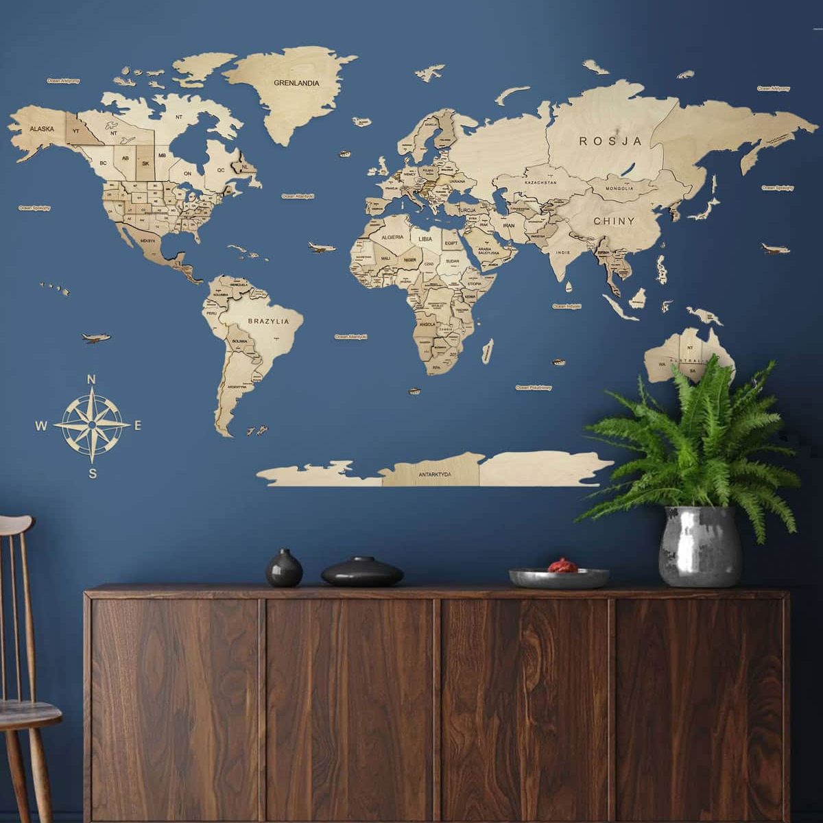 3d wooden world map wall art natural 1 e1764810207669 3D Weltkarte aus Holz Natural
