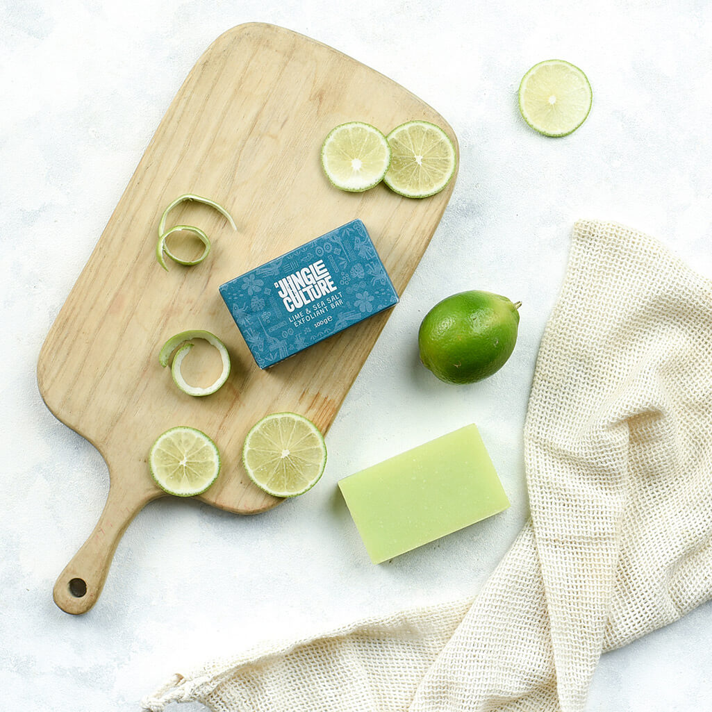 LimeNaturalSoapJungleCulture 1 1 Naturseife Limette & Meersalz | Peeling, Vegan & Stressabbau
