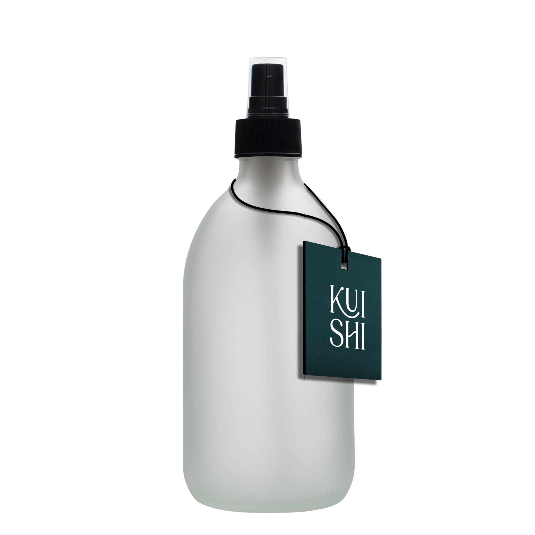 White Frost black atomiser 300ml 4 Glas Atomizer Flasche Weiß Matt