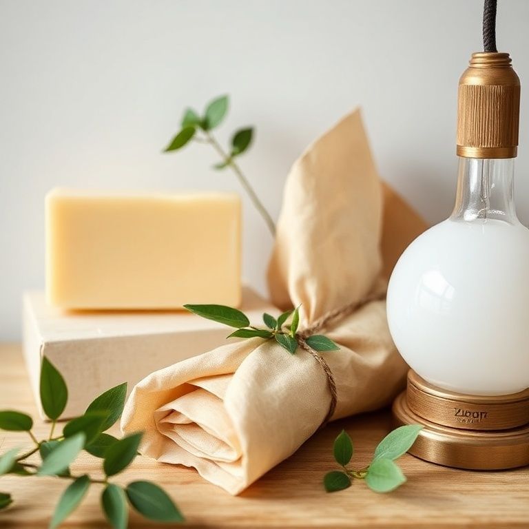 Drei nachhaltige Veränderungen für ein umweltfreundliches Zuhause mit fester Seife, Bienenwachstüchern und LED-Lampe