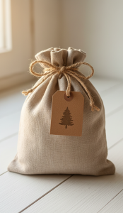 Nachhaltige Stoffbeutel als Geschenkverpackung - wiederverwendbar und plastikfrei