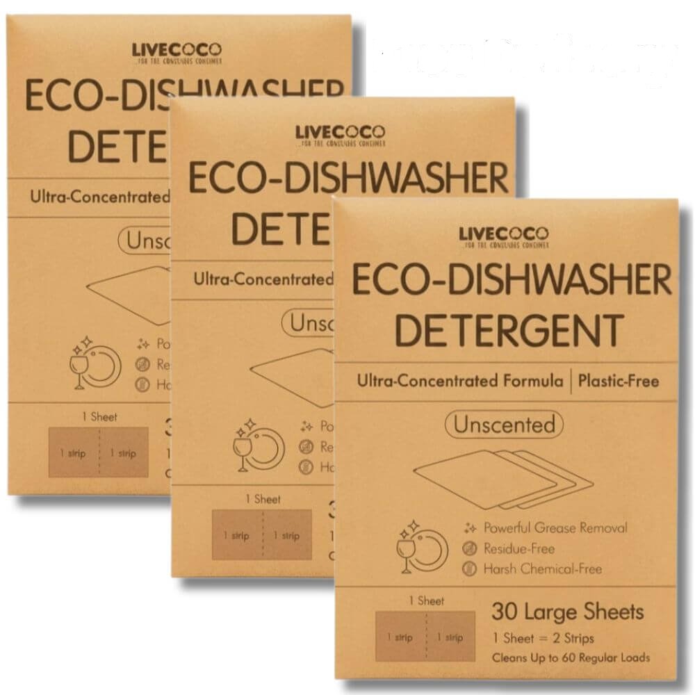 Bio Spülmaschinen-Blätter (60 Ladungen) Geruchsneutral & Vegan Spülmittel 3 Bio Spülmaschinen-Blätter (60 Ladungen) Geruchsneutral & Vegan Spülmittel – Bild 3