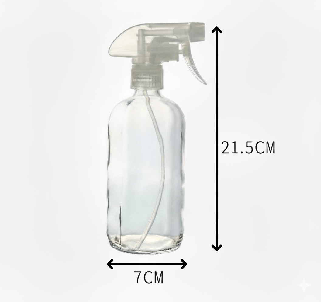 Glassprühflasche 500ml, Wiederbefüllbare Flasche aus Klarglas 3 Glassprühflasche 500ml, Wiederbefüllbare Flasche aus Klarglas – Bild 3