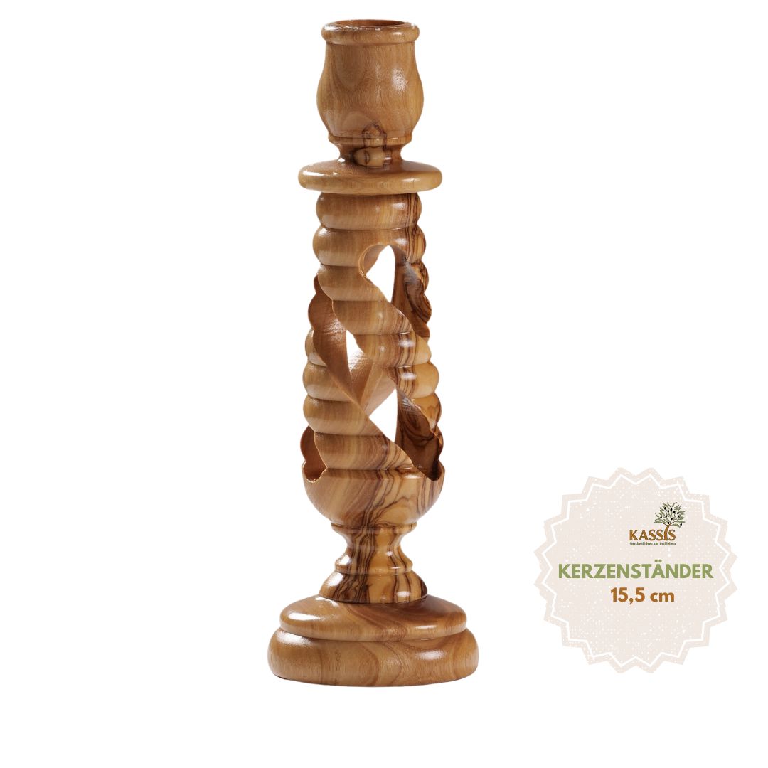 1 9b7b3da9 c62c 436d bc91 55042fde825f Olivenholz Kerzenständer modern 15,50 cm