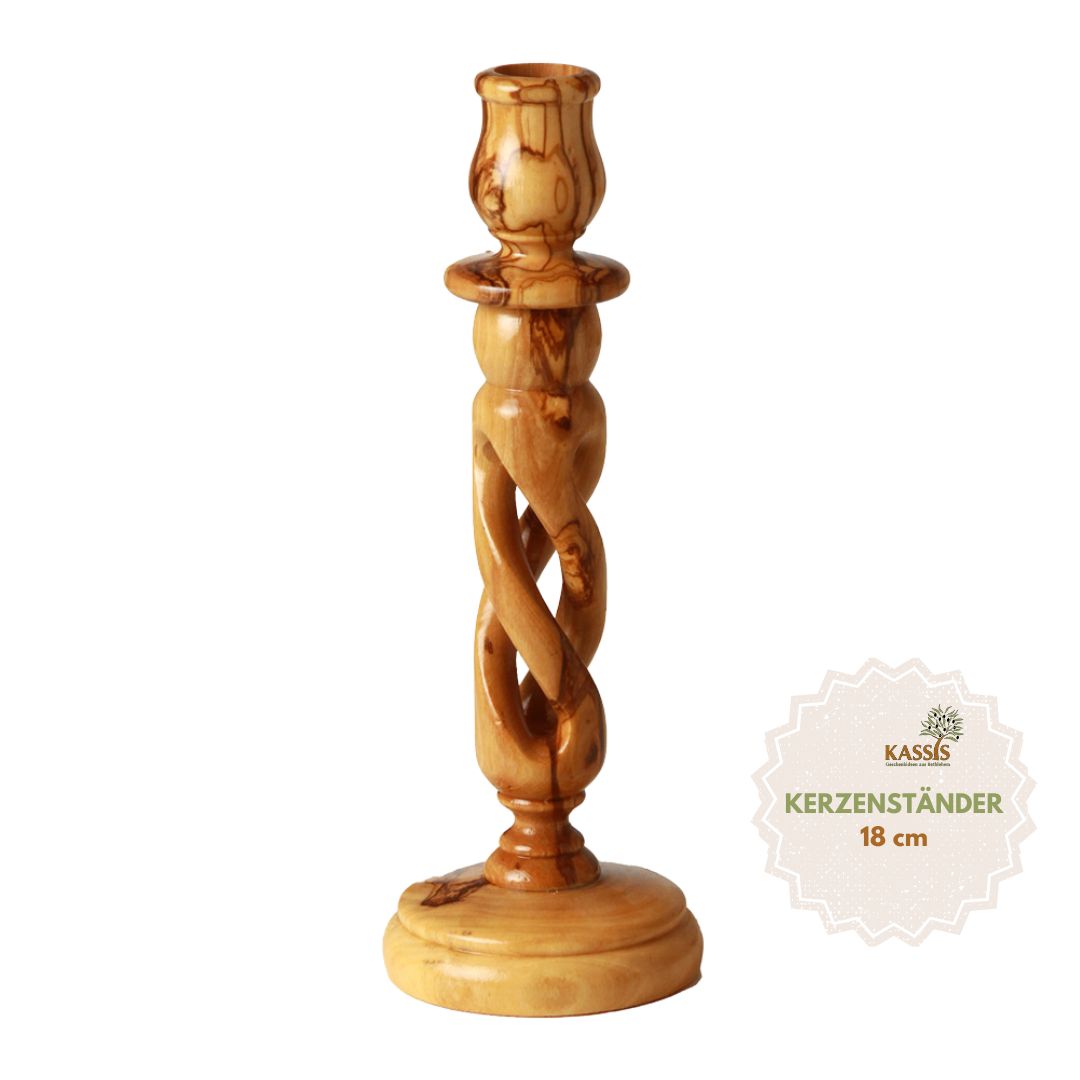 1 cb9360bb e41f 4658 a585 67ae4d787324 Olivenholz Kerzenständer modern 18 cm