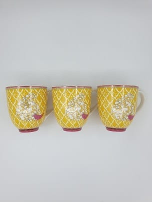 Exklusives gelbes Kaffeetassen-Set (6-teilig) – Handgemachter Genuss für Ihr Zuhause 2 Exklusives gelbes Kaffeetassen-Set (6-teilig) – Handgemachter Genuss für Ihr Zuhause – Bild 2