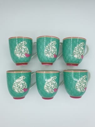 20200625 174622 res Exklusives Kaffeetassen-Set "Gift Bird" (6er-Set) in Blau – Das perfekte Geschenk