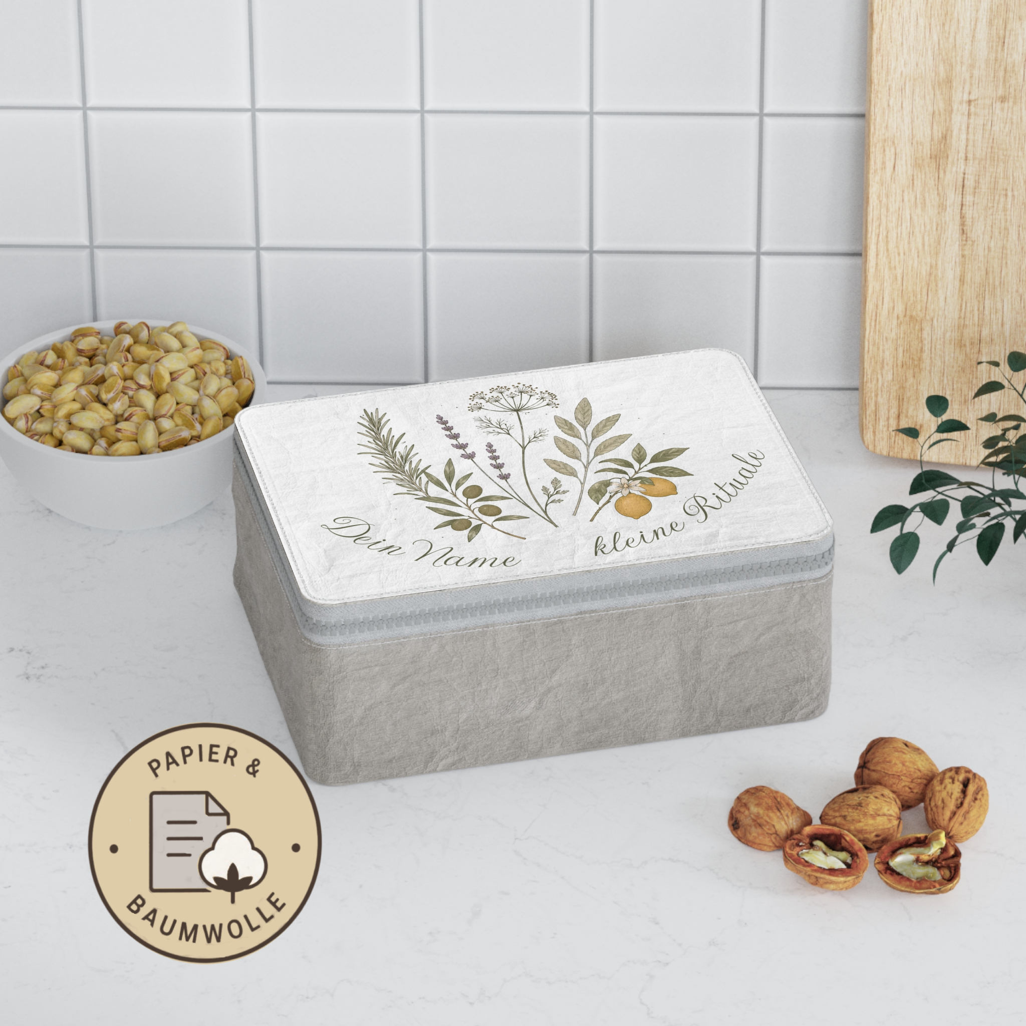 20260617150723 1f16a5e3 e85c 6d6c 81da 827ed3c186a6 Lunch Bag mit Zitronen & Kraeutern | Wiederverwendbare Brottasche | Lunch Tasche fuer Buero