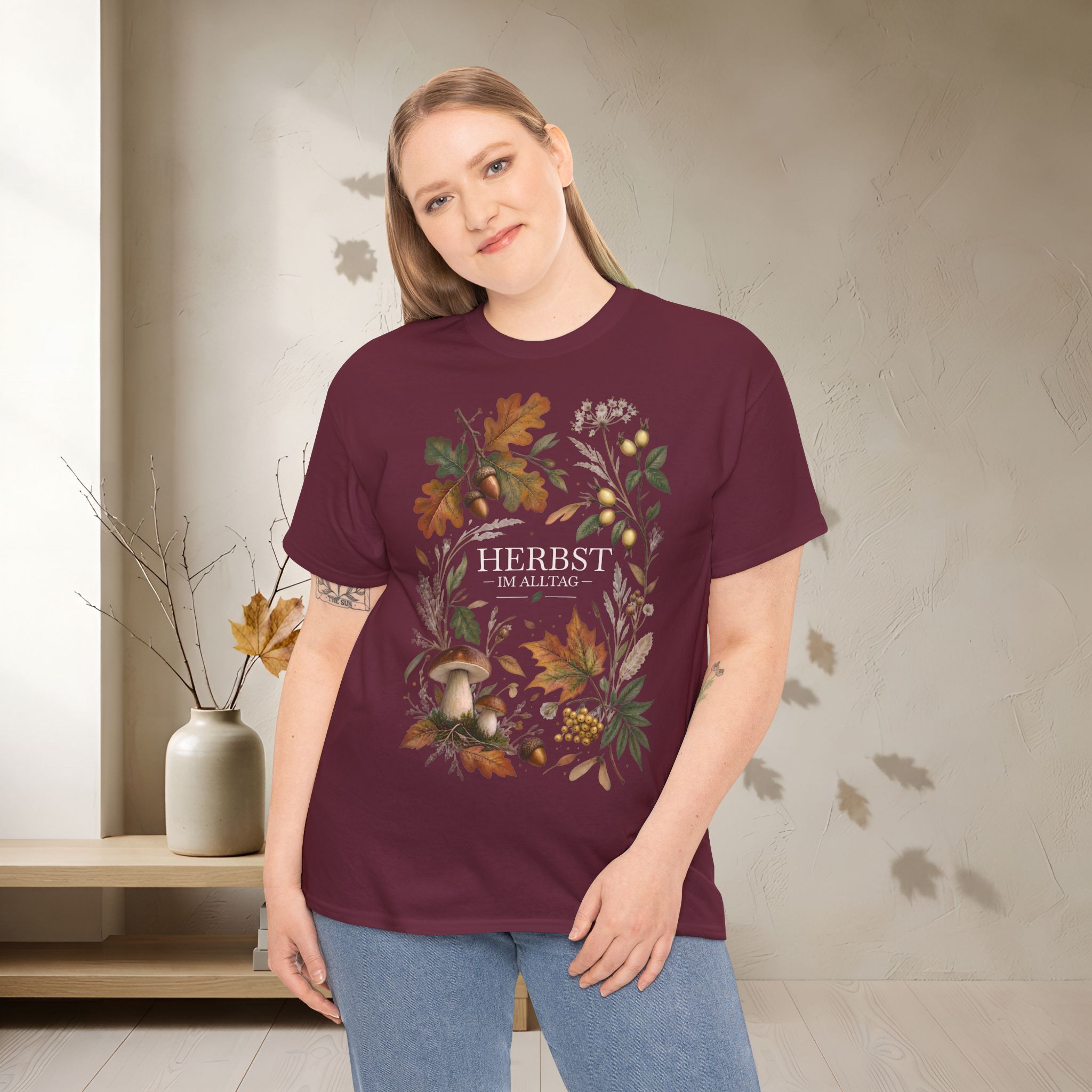 2601701951891643036 v2 2048 custom Herbst im Alltag T-Shirt | Herbstlaub & Pilze | Warmes Herbstmotiv | Natur Shirt