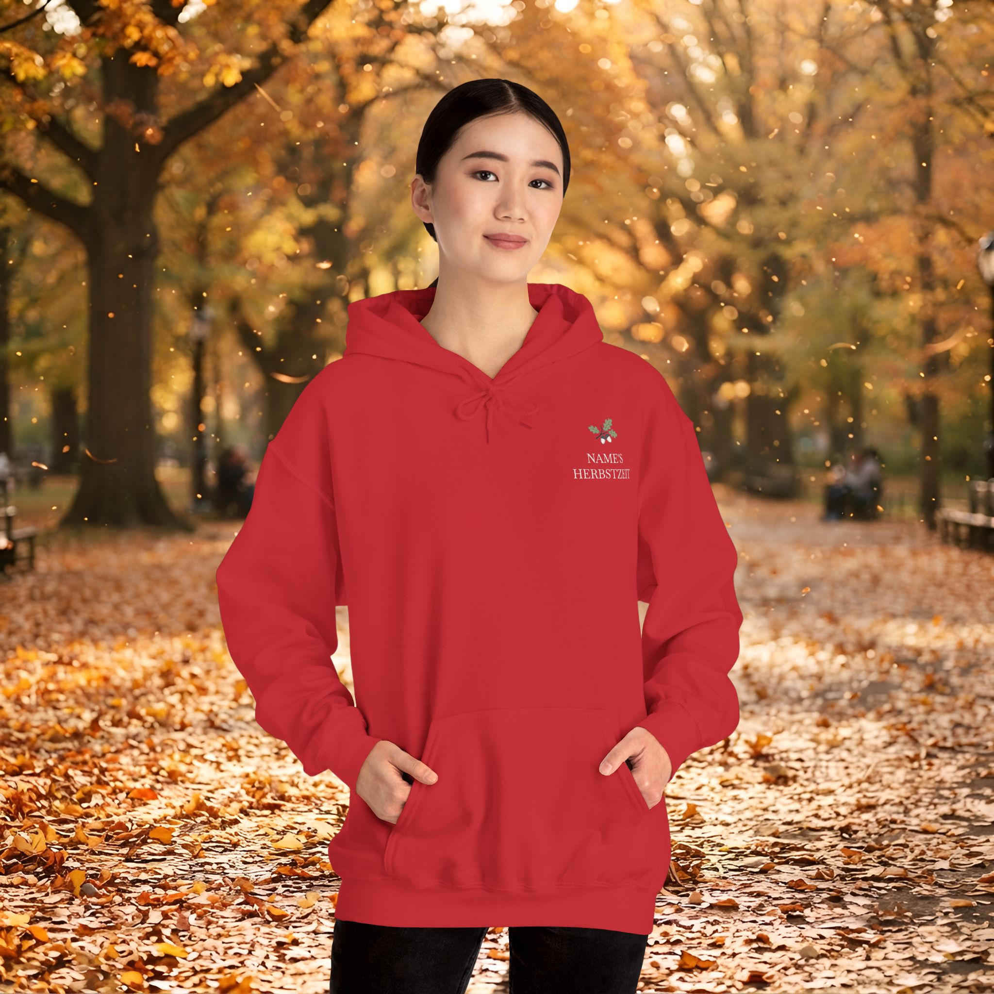 Herbst Hoodie Premium Unisex | Botanischer Herbstprint mit Blättern & Pilzen | Dunkler Streetwear Look | Personalisierbar 49 Herbst Hoodie Premium Unisex | Botanischer Herbstprint mit Blättern & Pilzen | Dunkler Streetwear Look | Personalisierbar – Bild 49